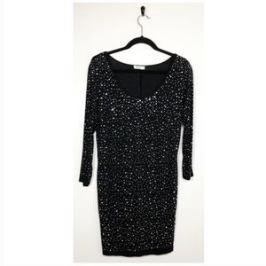 Miroa Black Silver Stud Dress